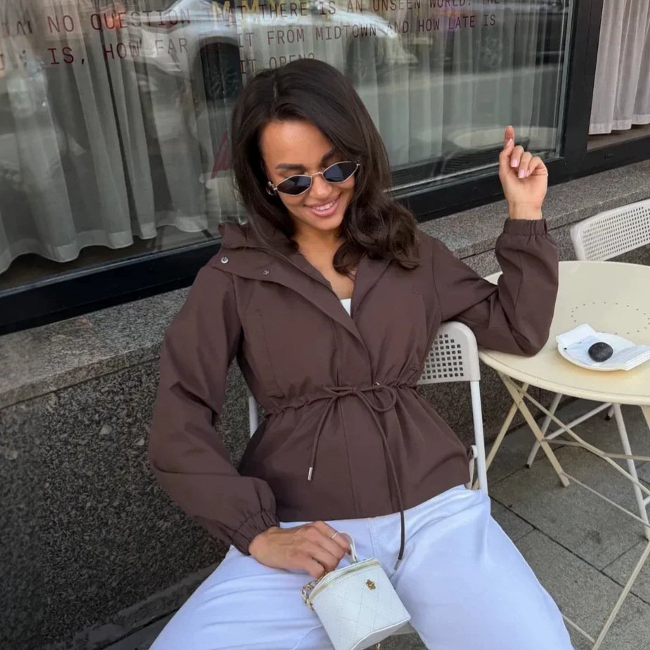 Casual And Fashionable Womens Hiking Jacket With Long Sleeves