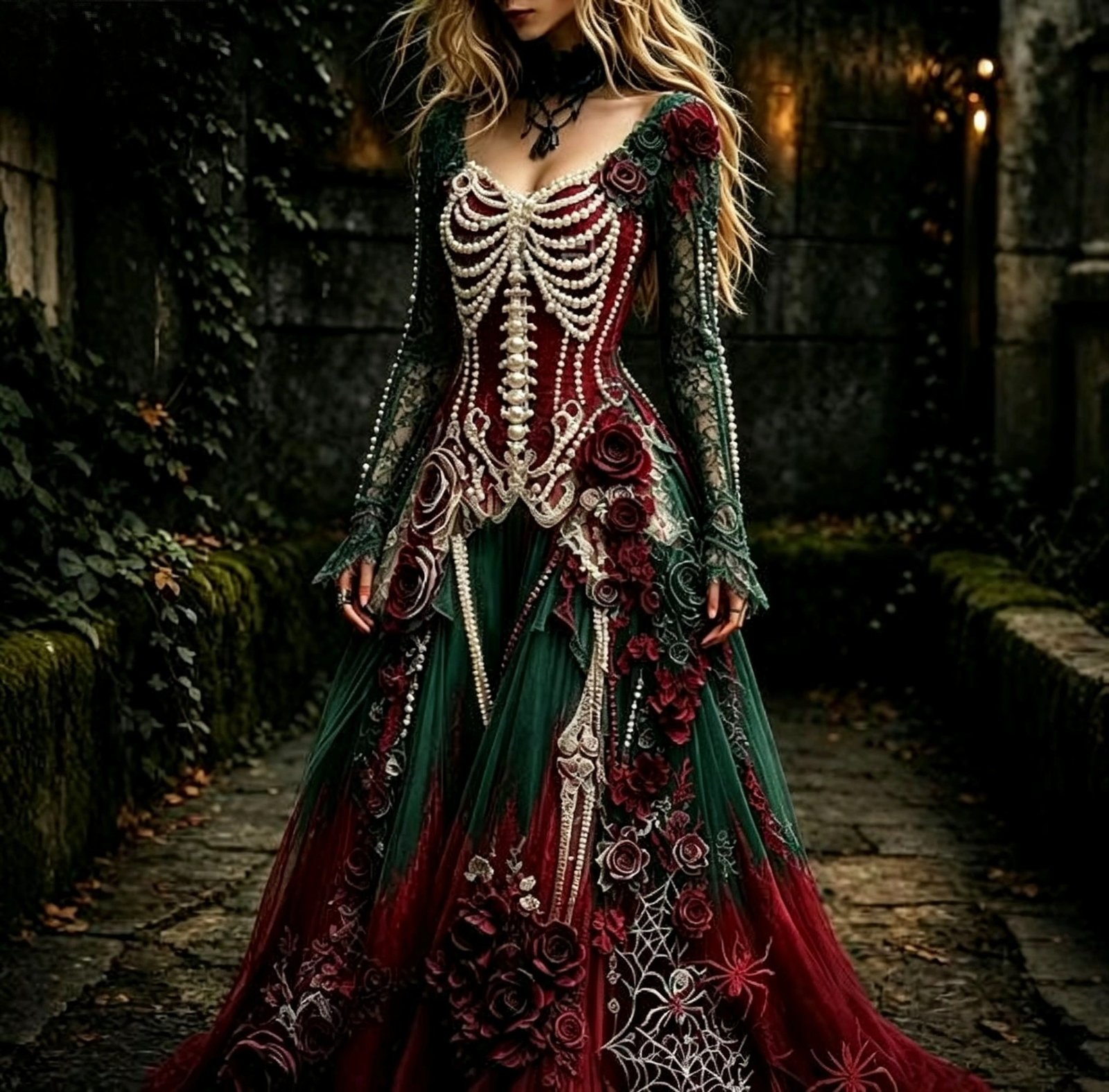 Creative Halloween Dress Women's Dress - الصورة 2