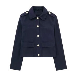 Autumn Fashion Double-Breasted Soft Jacket Coat