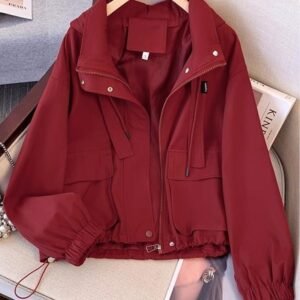 Workwear Short Bomber Jacket Top