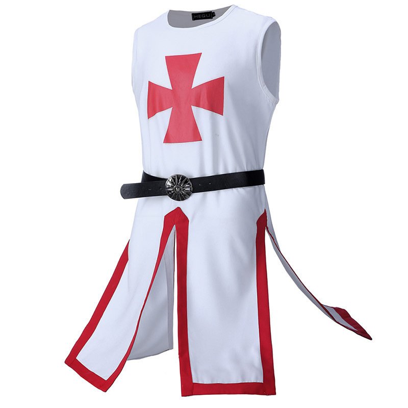 Men's Fashion Slit Panel Tunic Waist Waist Split Splicing Top - الصورة 5