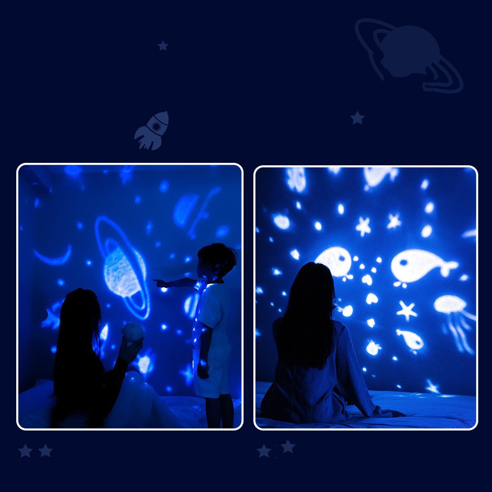 Galaxy Star Projector Starry Sky Night Light Astronaut Lamp Room Decr Gift Child Kids Baby Christmas Spaceman Projection - الصورة 6