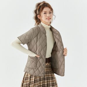 Womens Cotton-lined Cozy Home Wear Cotton Jacket