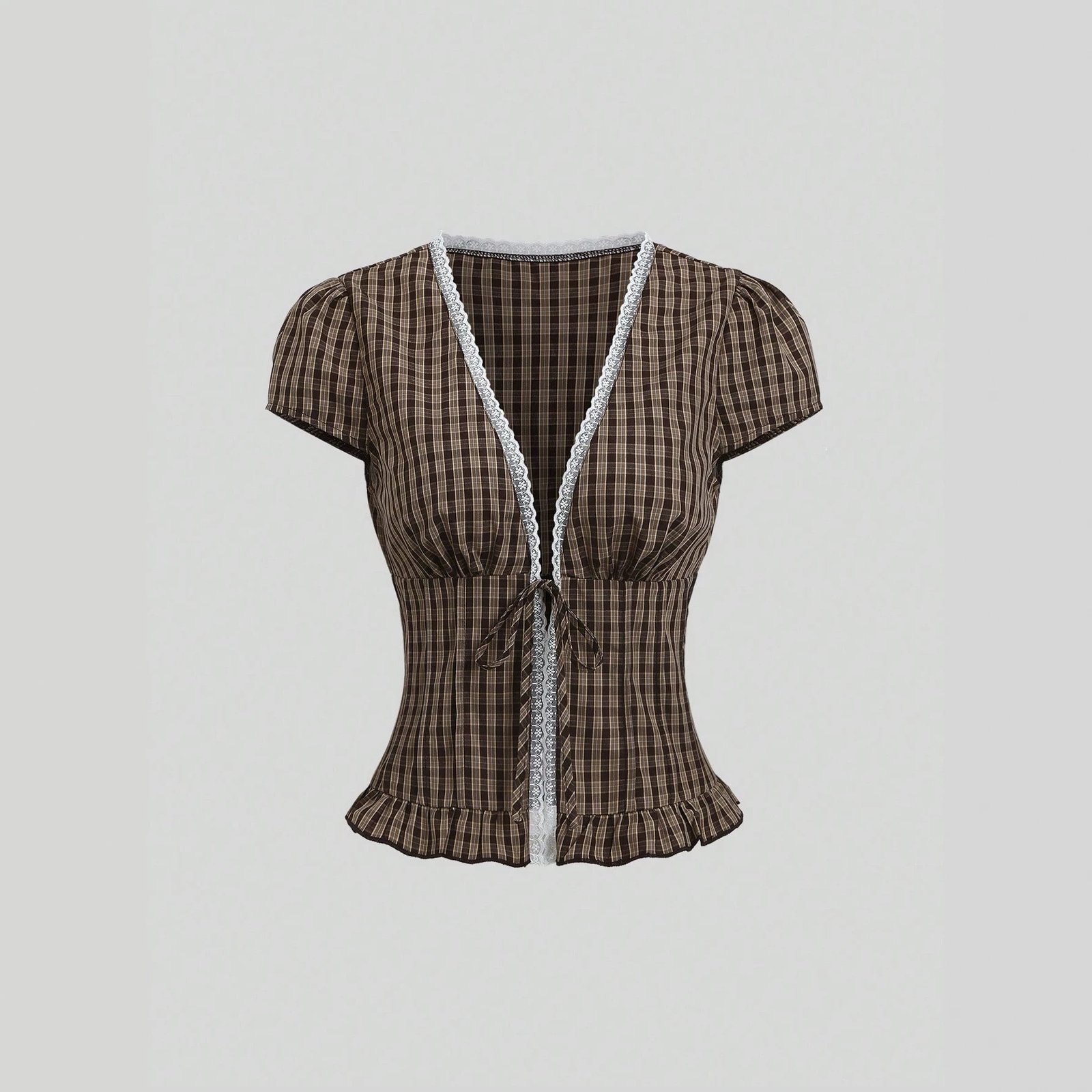 V-neck Puff-sleeve Blouse A Stunning Summer Shirt For Women