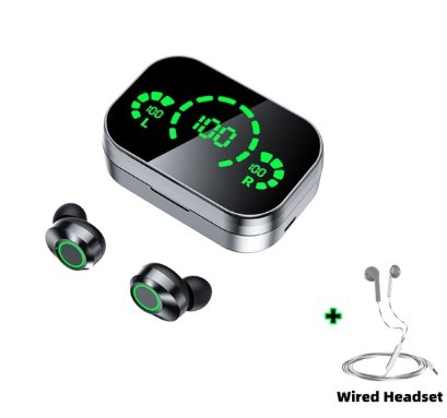 YD03 Wireless Bluetooth-compatible Headset TWS Large Screen Smart Digital Display In Ear Breathing Light - الصورة 9