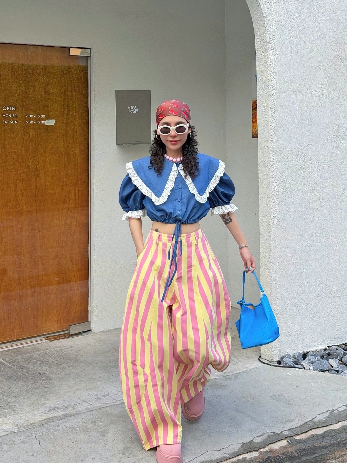 Women's Loose-fitting, Fashionable High-waisted Wide-leg Pants - الصورة 3